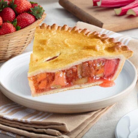 Tartes fraises & rhubarbe