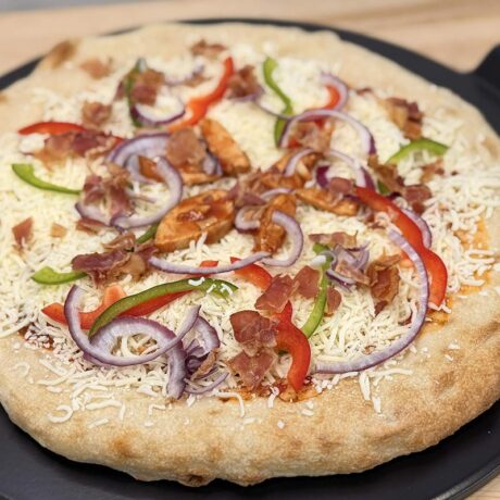 Pizza au poulet BBQ