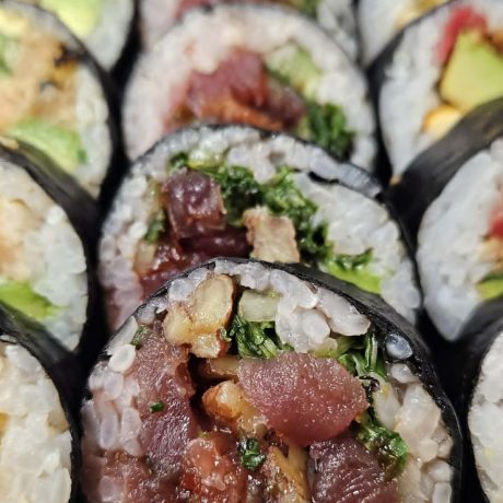 Maki thon pacanes caramélisées & cassis